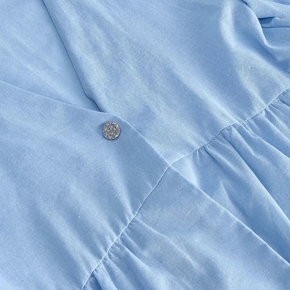 Elegant Solid Two-Piece Women's Fashion Set Featuring Sexy V-Neck Short Sleeve Button Vest and Wide Leg Pants Casual Streetwear Ensemble