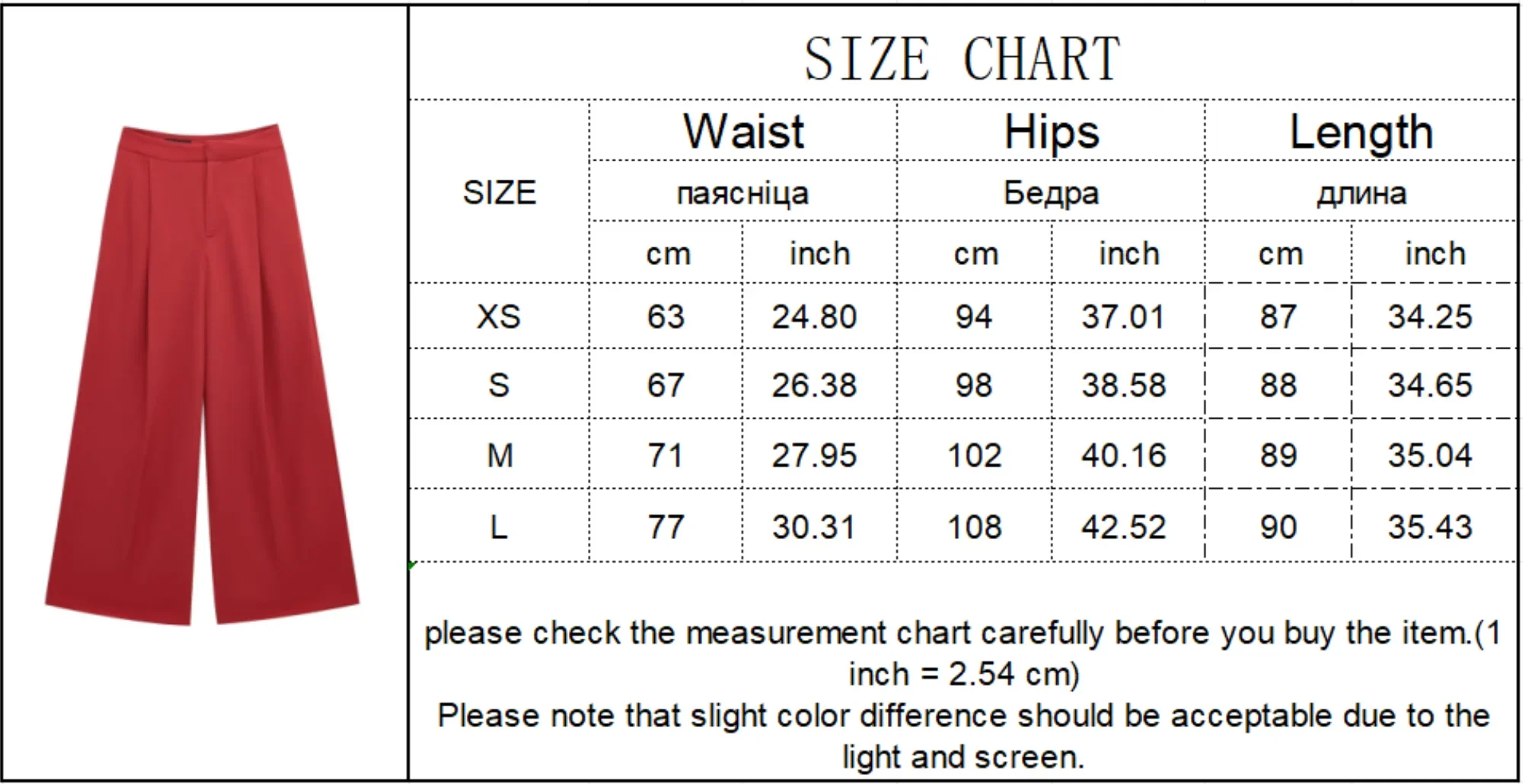 Elegant Red Pant Suit for Women with Front Button Decoration and Strapless Sexy Tank Tops, Wide Leg Trouser Fashion Streetwear