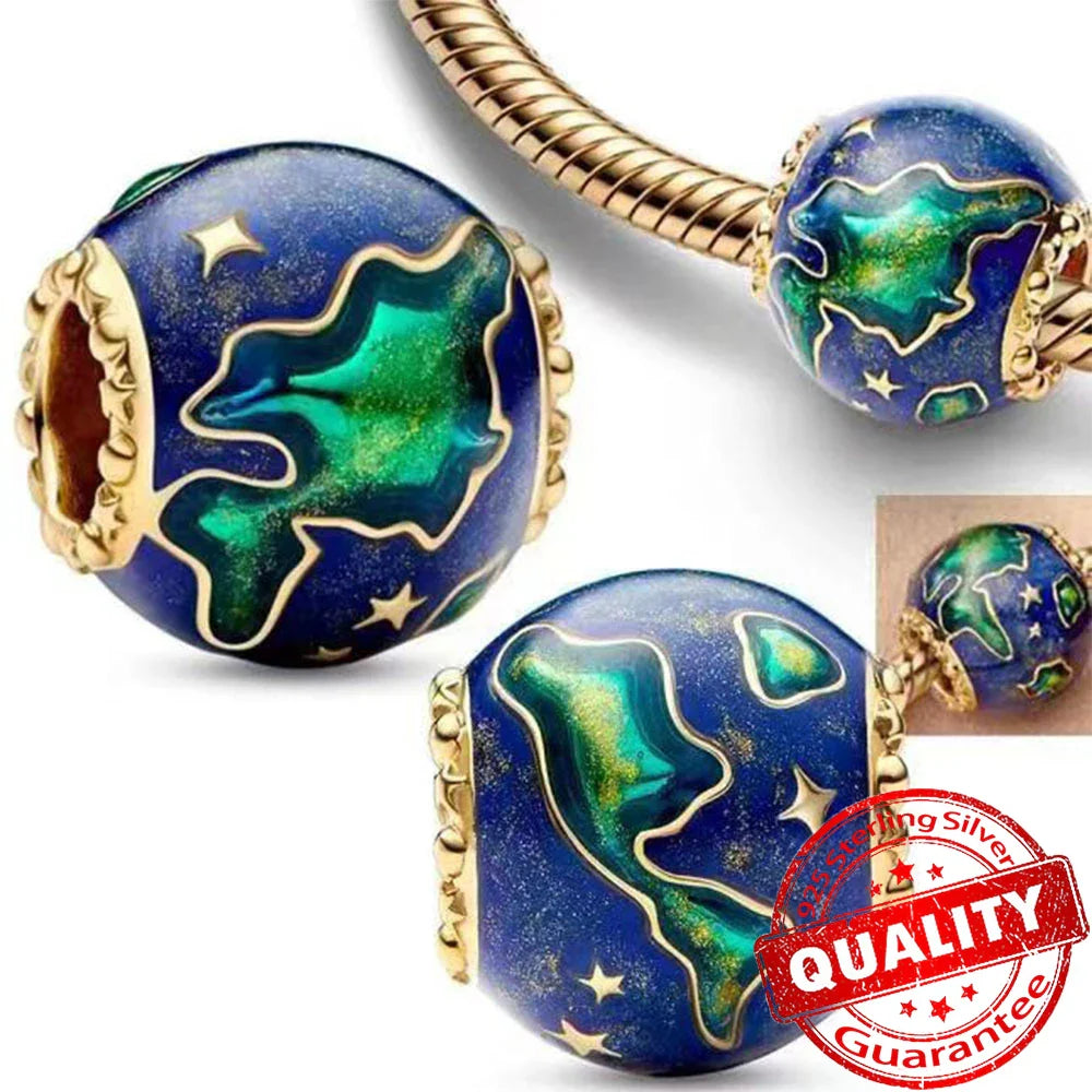 925 Sterling Silver Love Heart Envelope Rose Pendant with Crystal Ball for DIY Bracelet and Necklace Jewelry Gifts