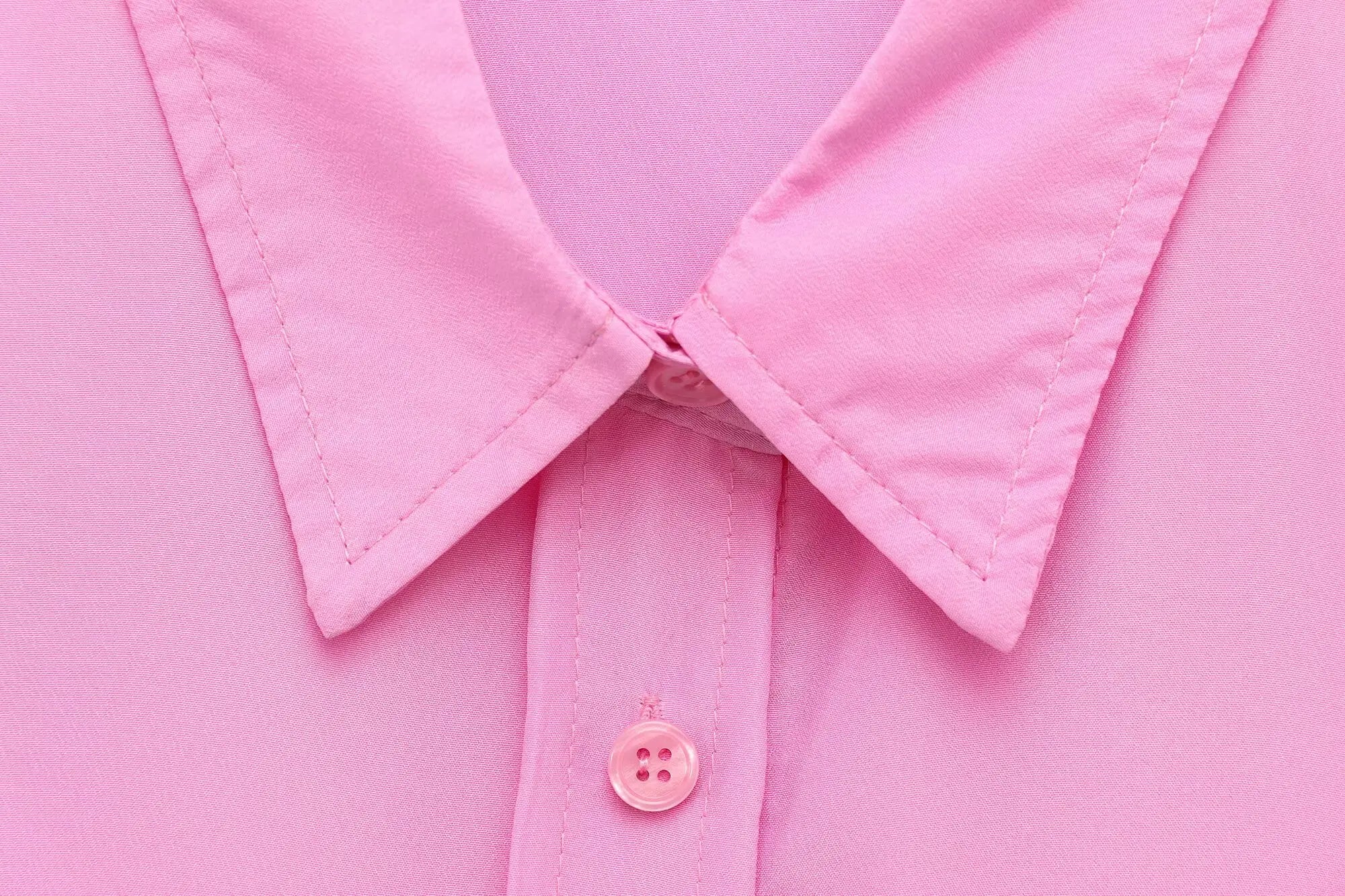 Fashionable Women Single Breasted Long Sleeve Shirt Button Up Blouse Casual Streetwear Top for Spring and Summer