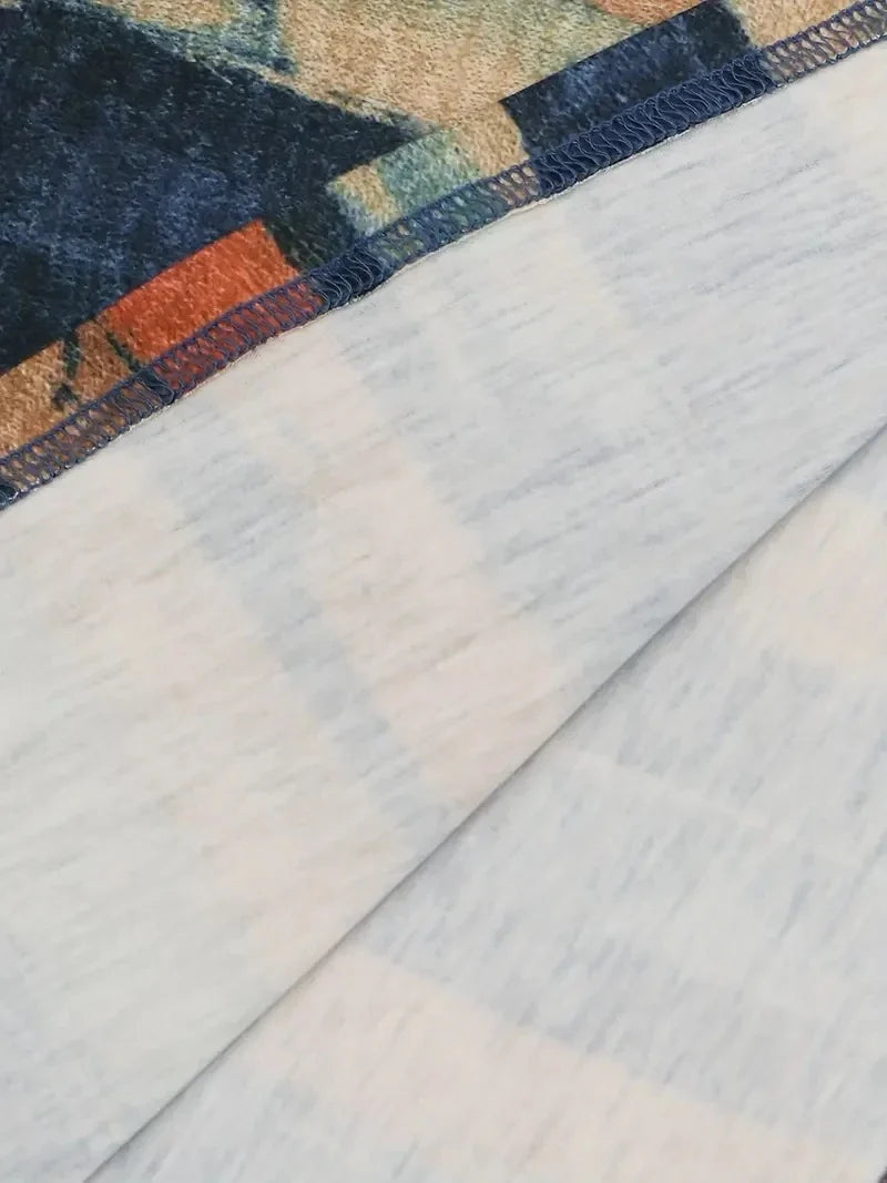 Ethnic Print Casual Dress For Women Summer Fashion