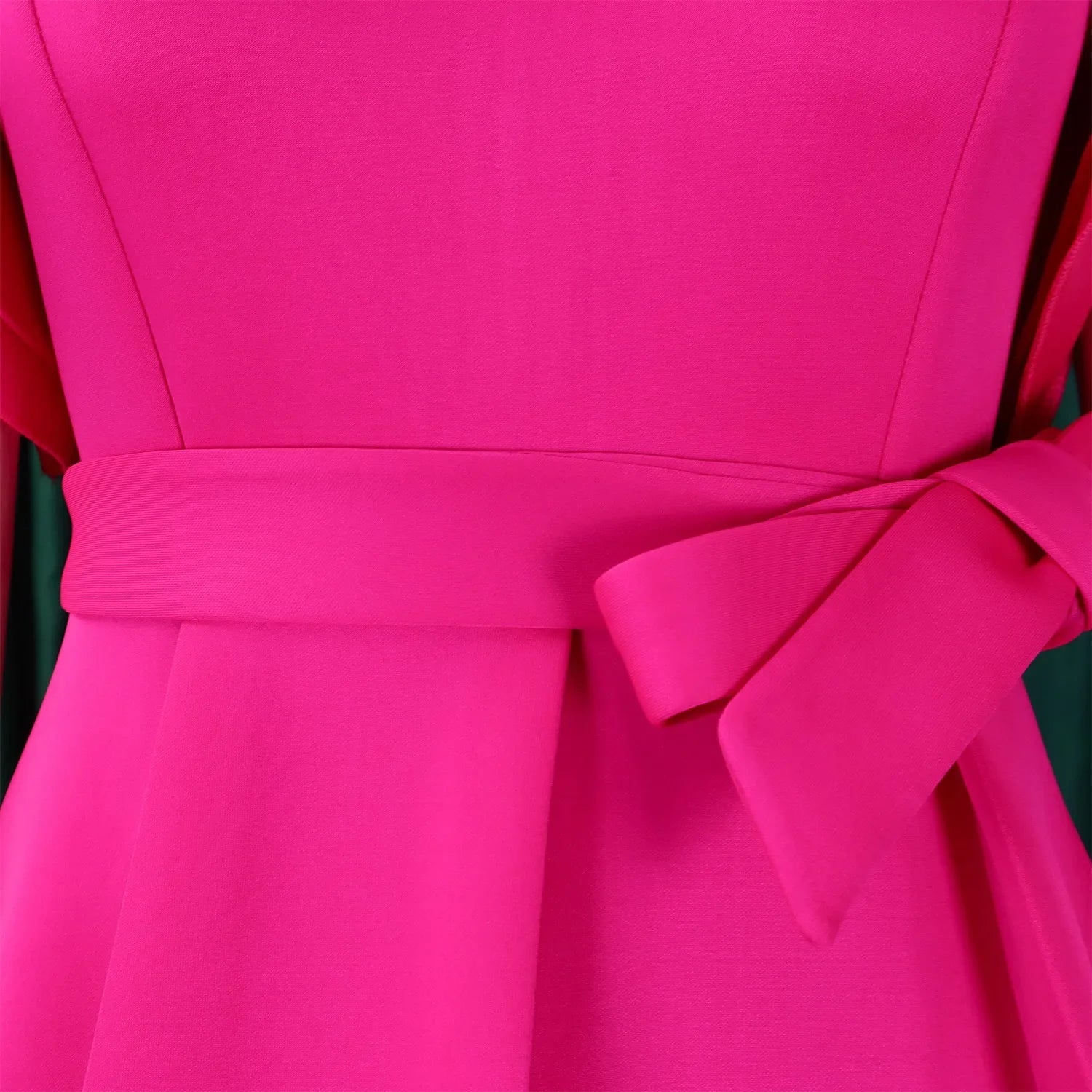 V Neck Bodycon Midi Dress With Ruffle Sleeves For Women