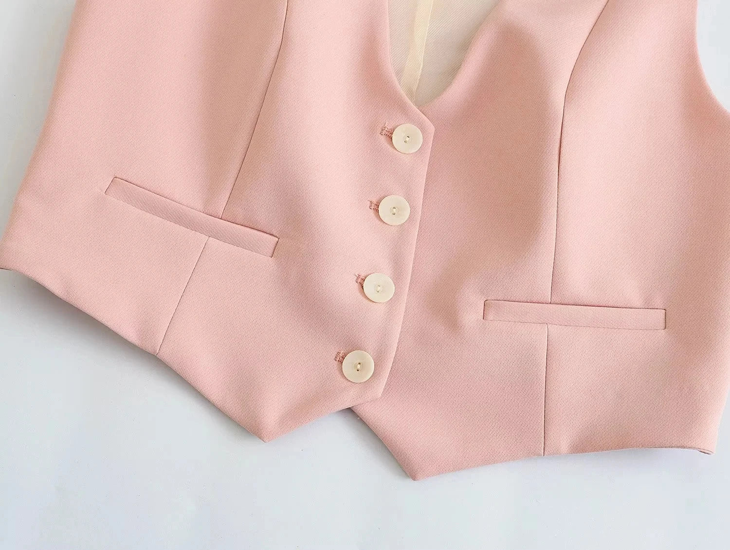 Casual Solid V Neck Sleeveless Vest and Wide Leg Pants Set for Elegant Summer Style