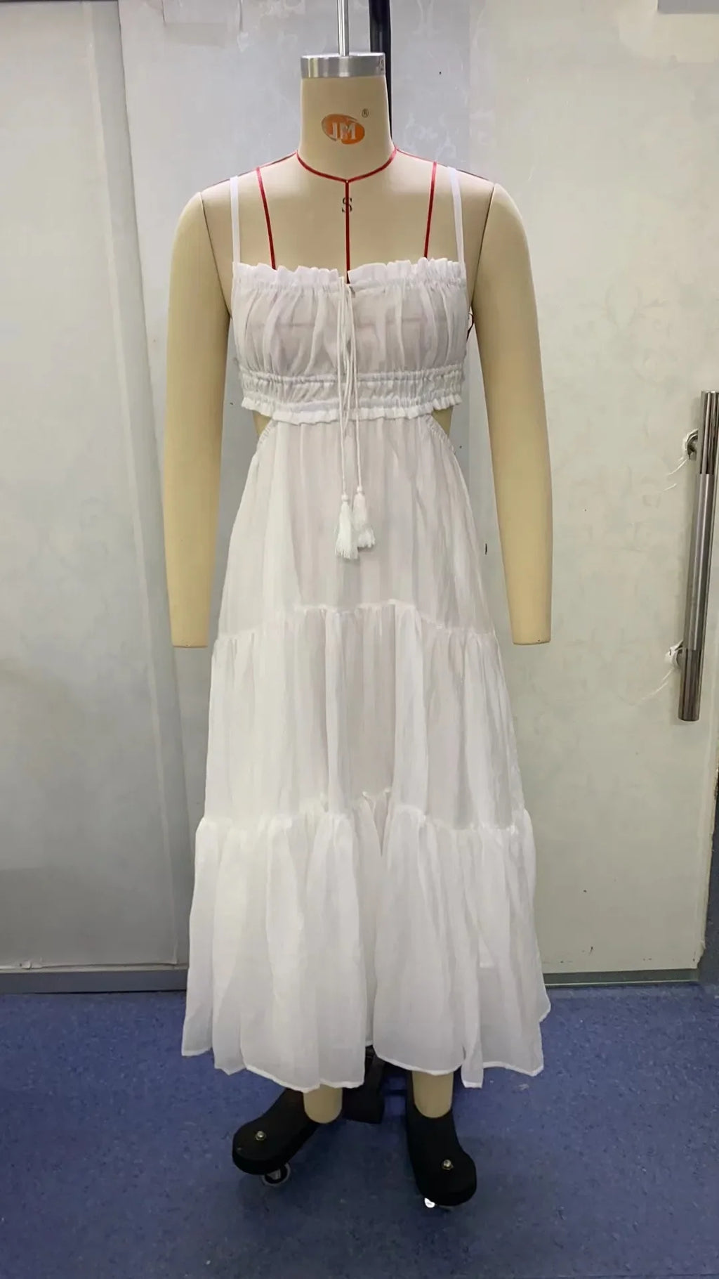 Halter Neck Backless Lace Dress For Women Summer Solid Color