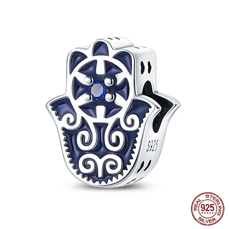 925 Silver Devil's Eye Charms Beads for Women DIY Jewelry Making