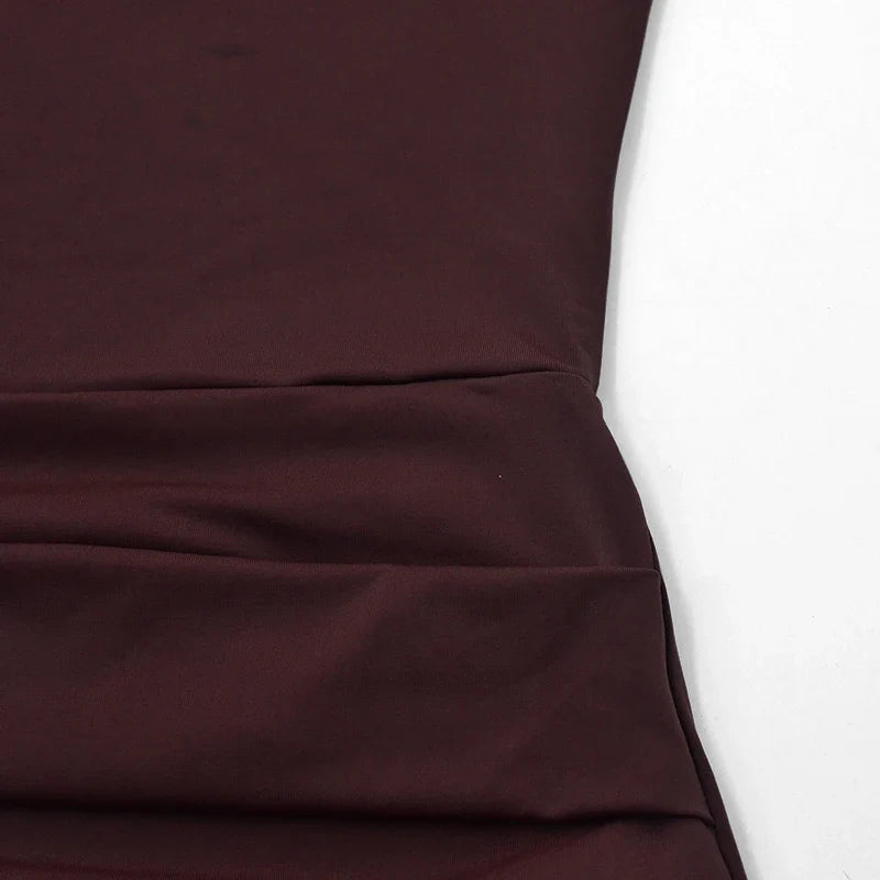 Summer Backless Mini Dress for Women V Neck Knit Partywear