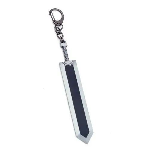 Anime Berserk Sword Keychain Black Swordsman Metal Keyring Cosplay Jewelry Dragonslayer Design for Men