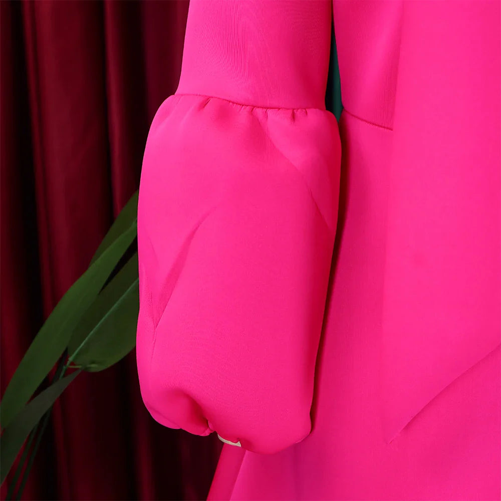 Elegant A Line Midi Dress With Bow Collar For Party