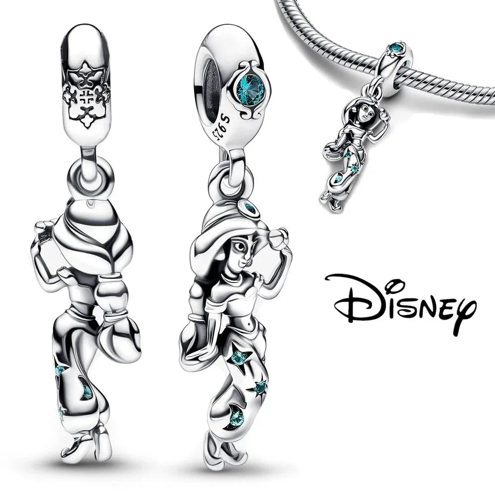 Disney Stitch Minnie Mouse Dangle Charms for Pandora Bracelets Silver Jewelry Making