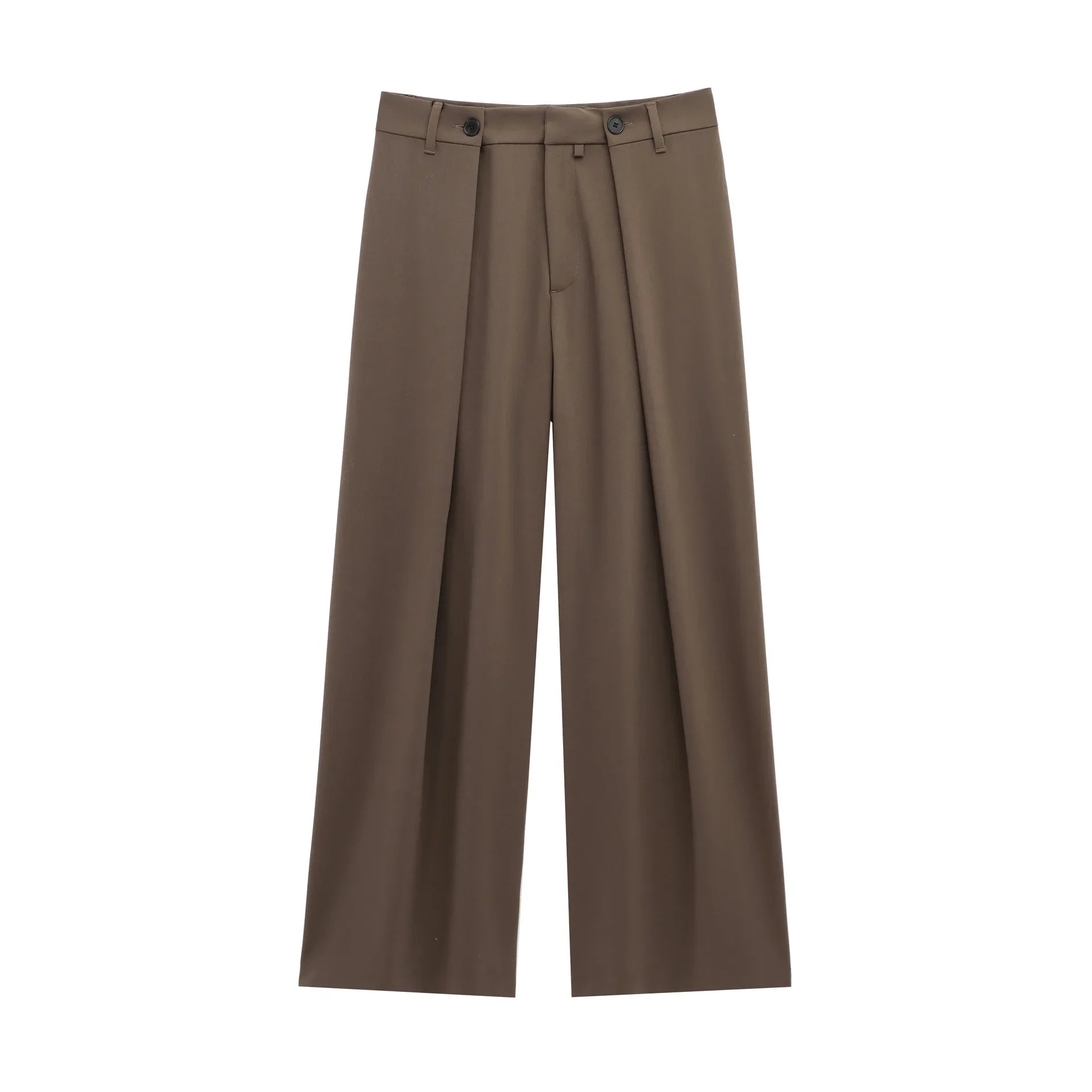 Women's Lace-up Suit Jacket and High Waist Trousers Set for Spring and Summer Casual Chic Look