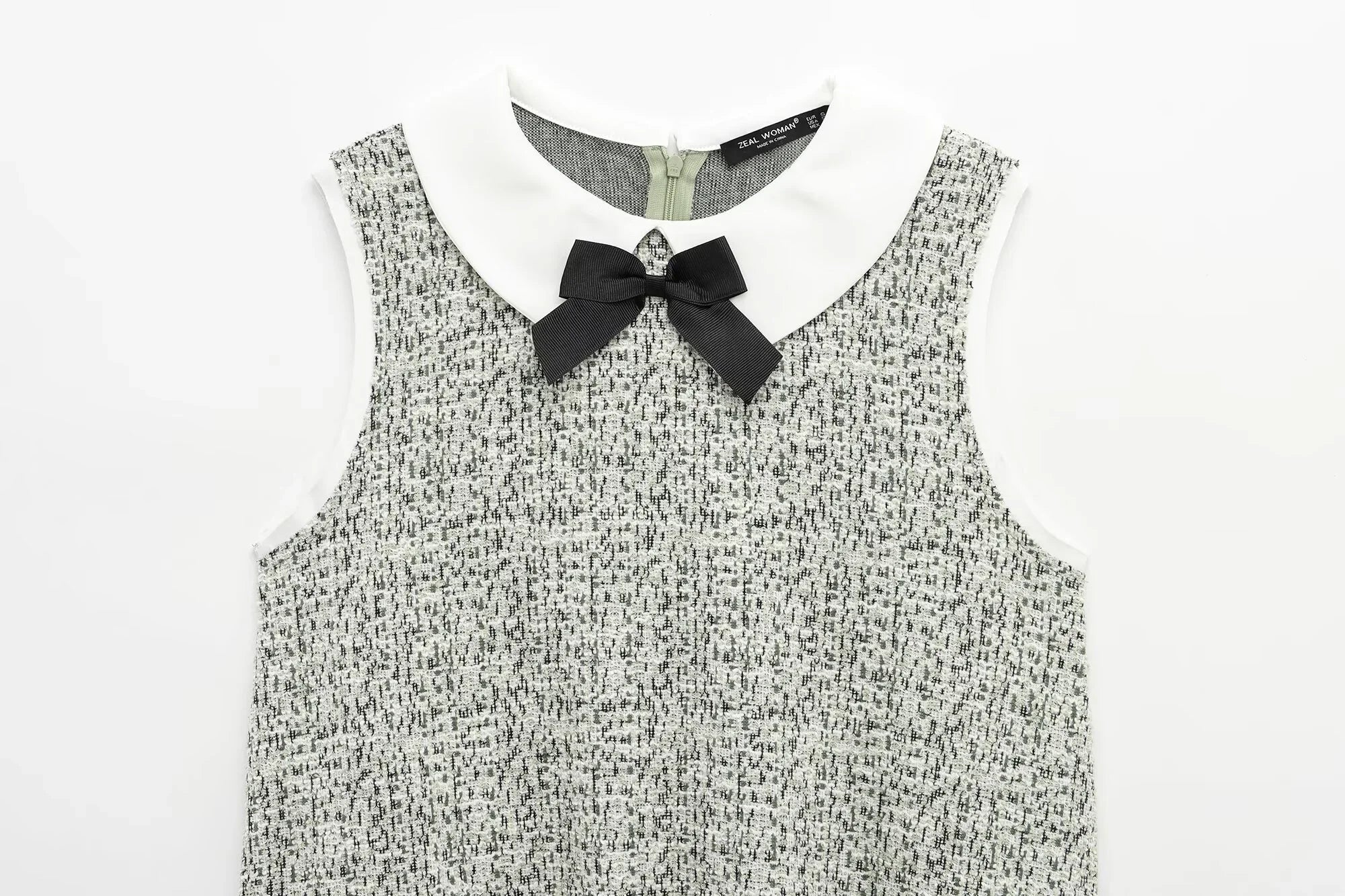 Chic Bow Decor Sleeveless Short Dress For Women Everyday