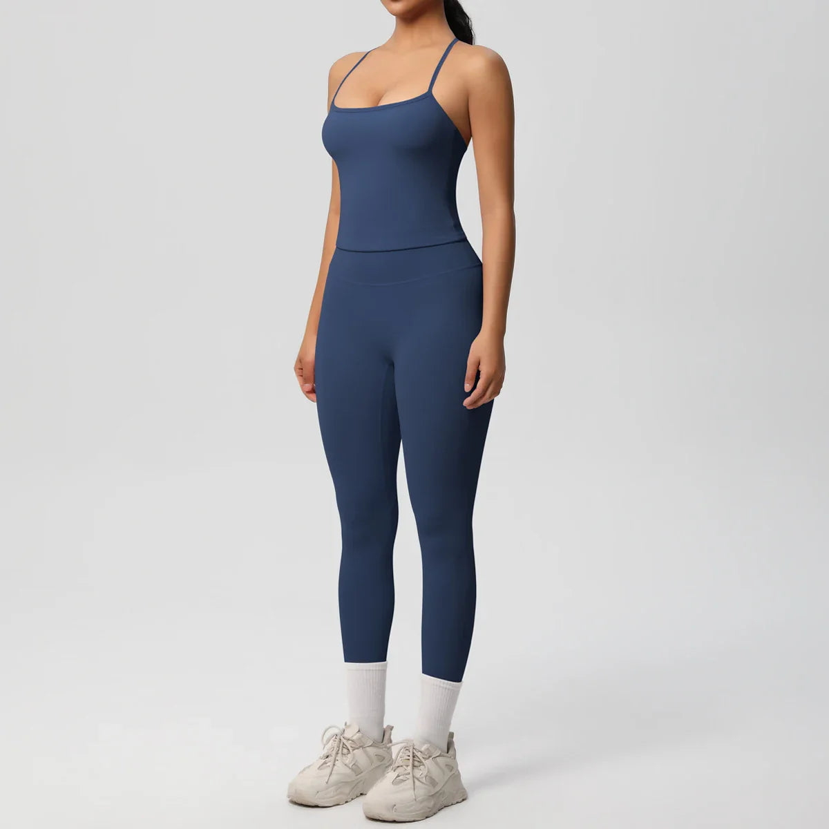 2PCS Nude Feeling Yoga Set for Women Push Up Sport Bra and High Waist Leggings Fitness Running Workout Tracksuit Activewear