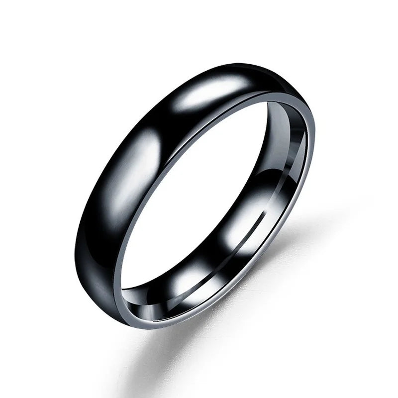 6mm Titanium Wedding Ring Set for Men and Women High Polished Stainless Steel Couple Jewelry Gifts