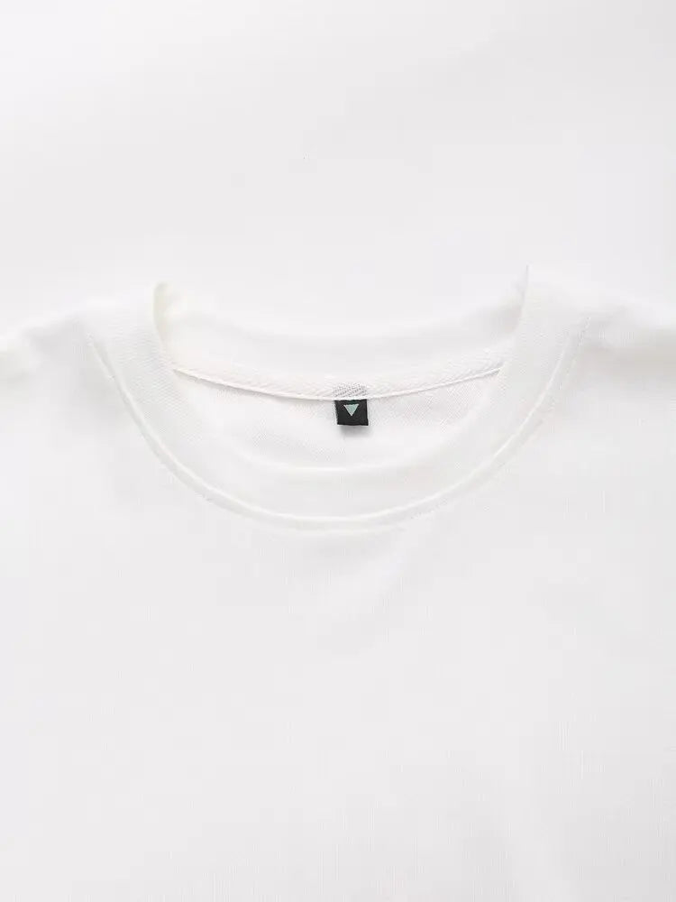 Women's Solid Casual T Shirt and Pant Set with Short Sleeves and Lace-Up Side Pockets