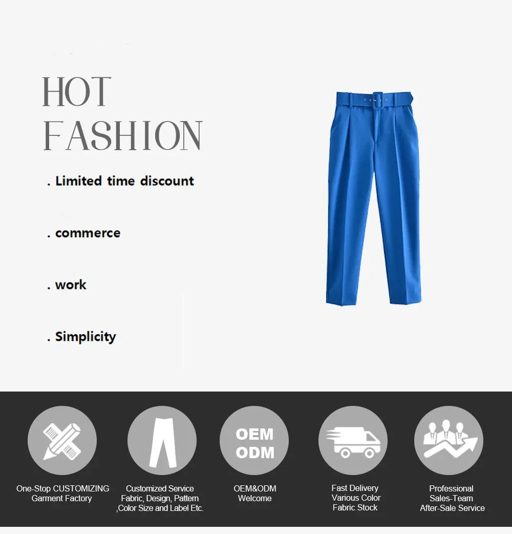 Fashionable Women's Slimming Multi-Color Suit Set for Autumn