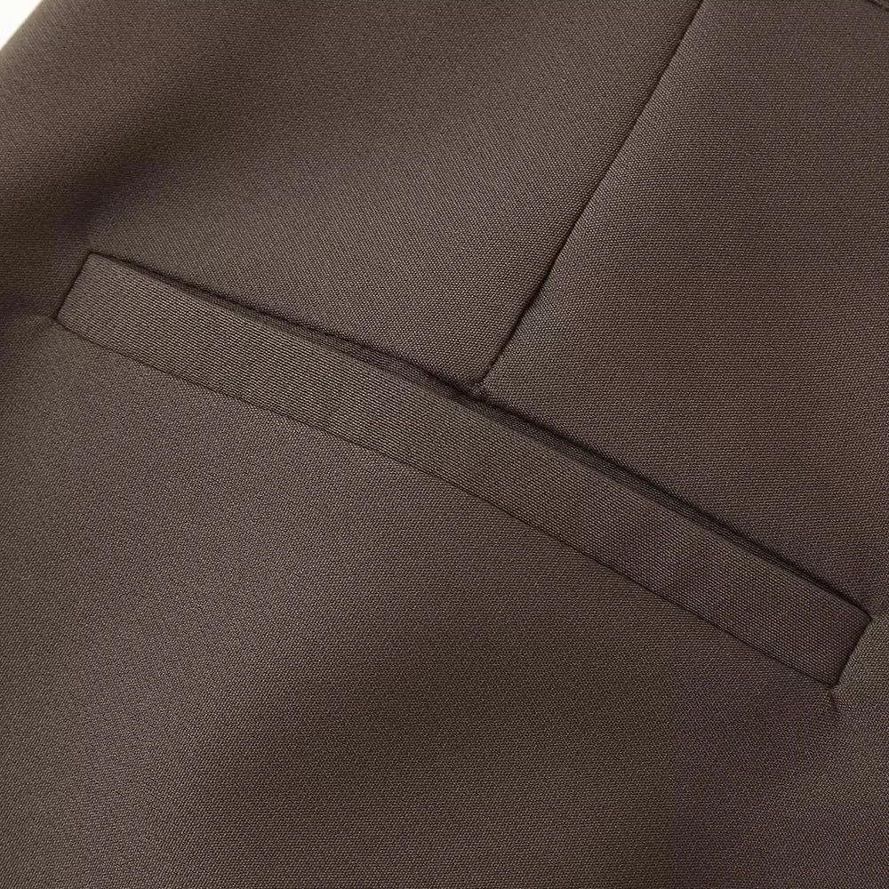 Elegant Womens Pantsuit Set Belted Jacket And Pants