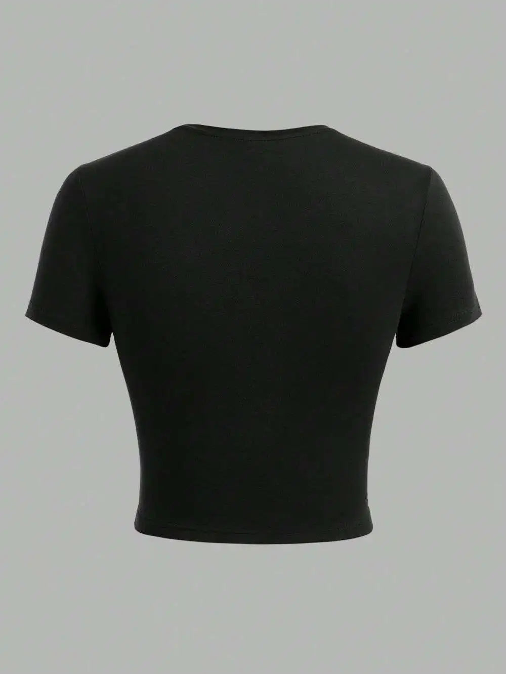 Crayon Shin Chan Summer Crop Top Tight Fitting O-Neck T-Shirt for Casual Wear