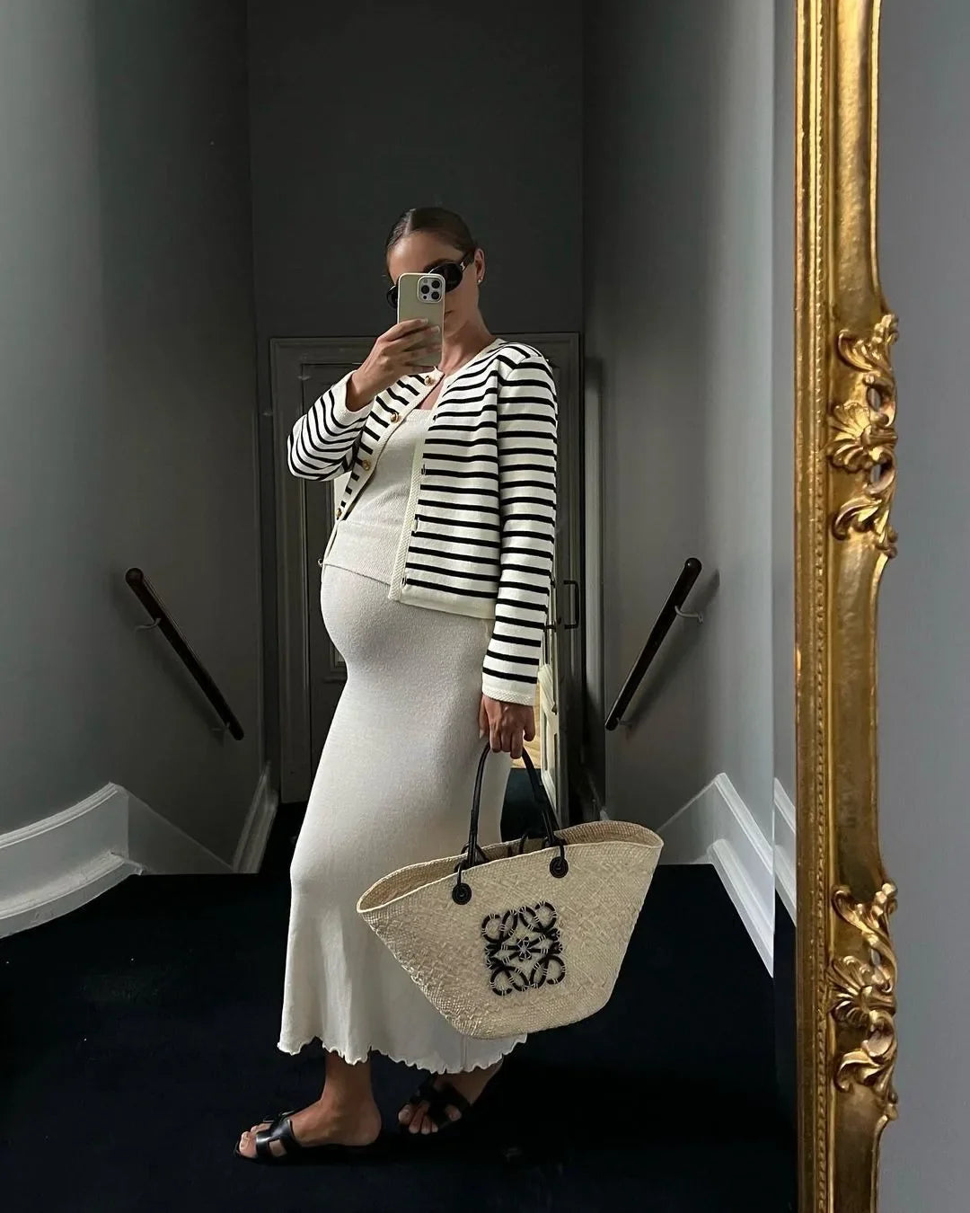 Autumn Striped Single Breasted Knit Cardigan and Shorts Two Piece Set for Women Elegant Sweater Top and Matching Bottoms Stylish Streetwear Outfit