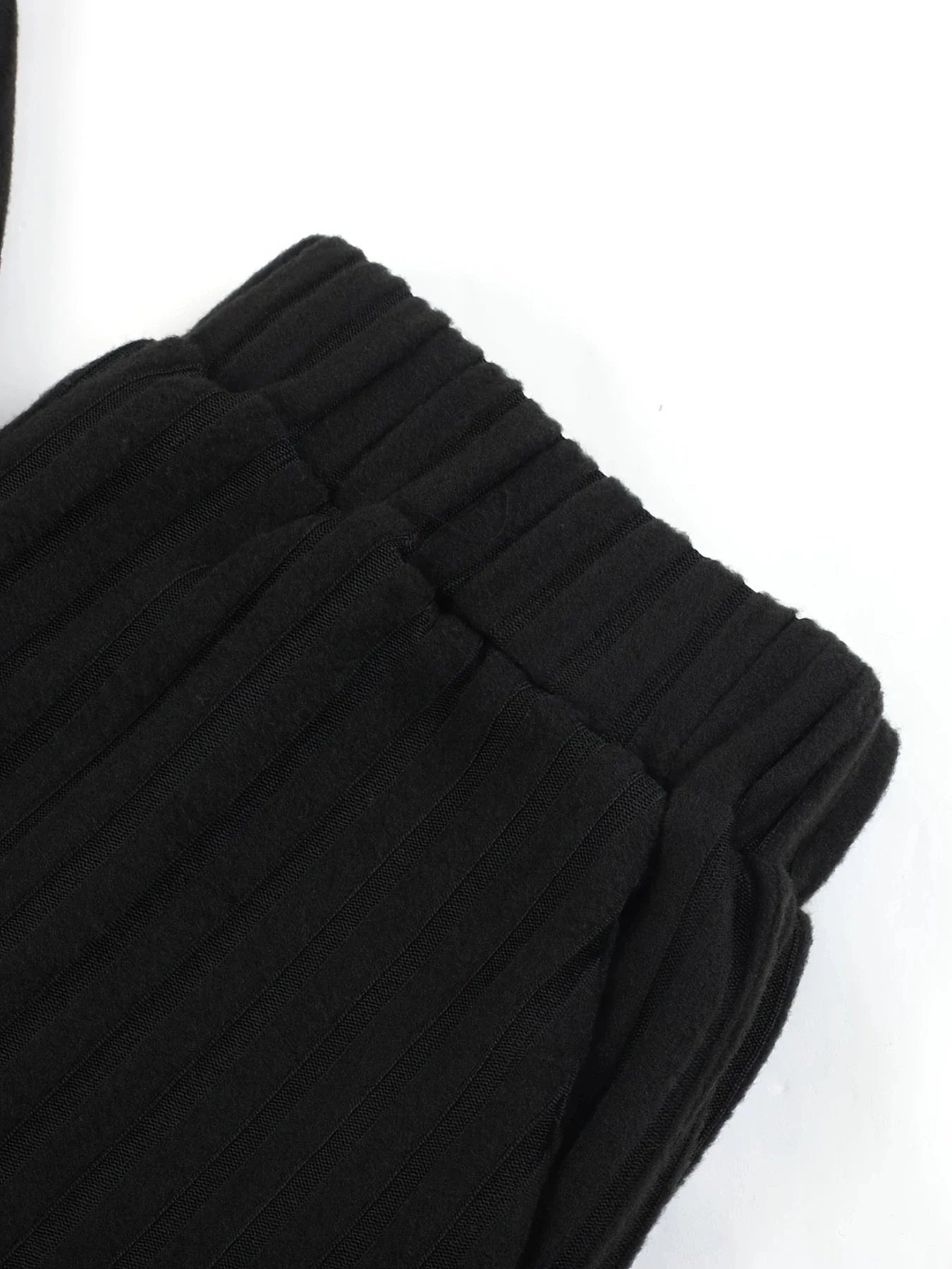 Autumn Winter Loose Casual V Neck Striped Knitted Two-Piece Set with Long Sleeve Top and Straight Tube Pants