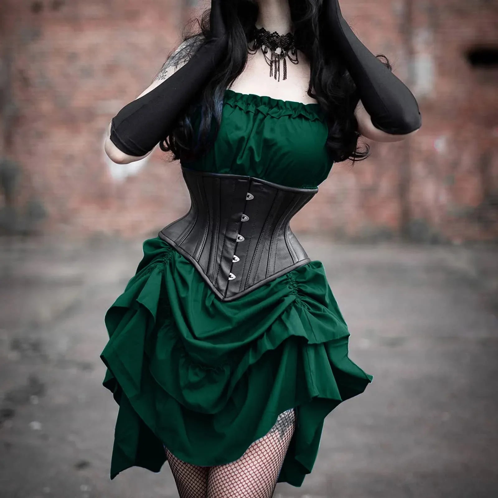 Gothic Lolita Corset Dress For Steampunk Cosplay Costume