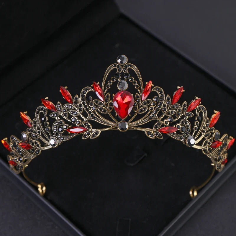 Purple Bridal Crown Tiara for Women Grand Party and Birthday Celebrations