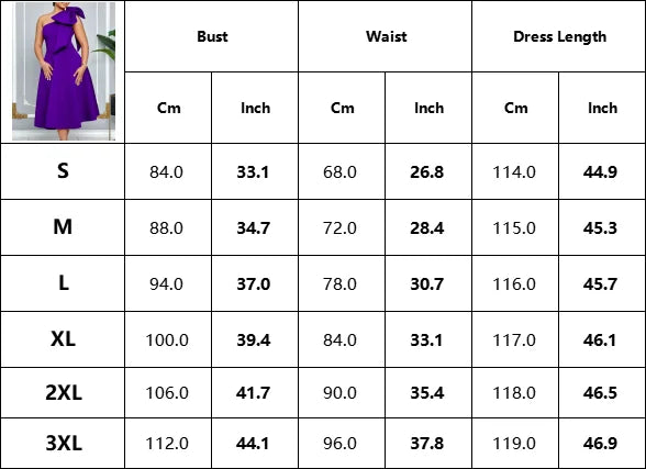 One Shoulder Bow Dress A Line Pleated Mid Calf Party Dress