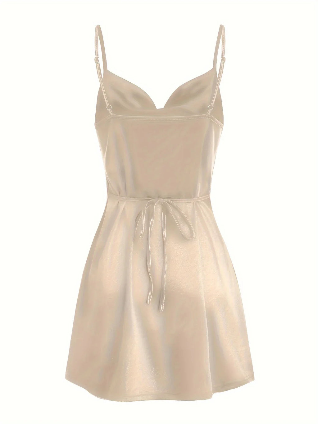 Elegant Satin Hip Suspender Dress For Women Evening Wear