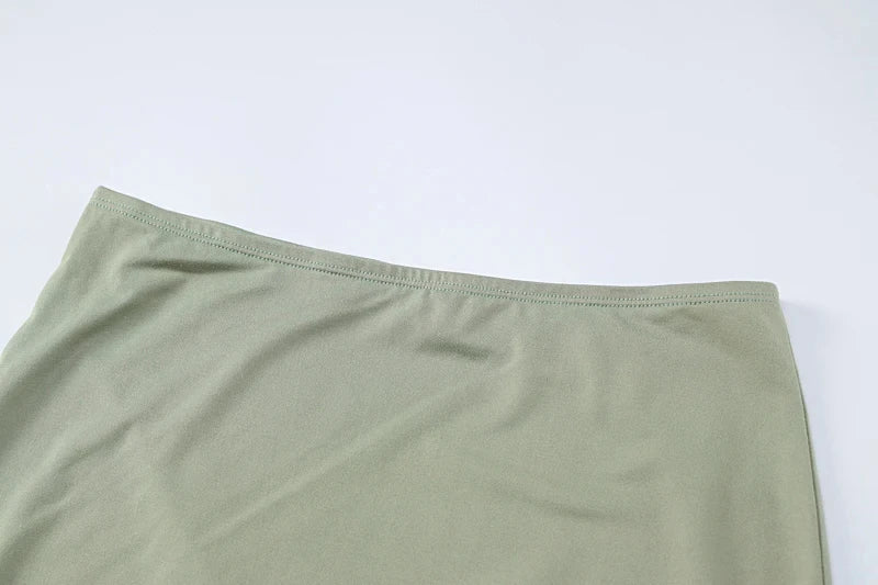 Women's Autumn Winter Long Sleeve Crop Top and Mini Skirt Two-Piece Matching Set Stylish Seasonal Outfit