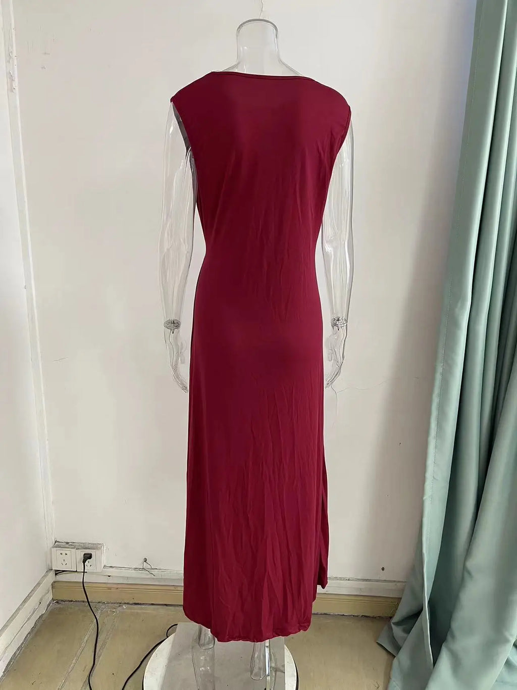 Casual Outing Dress With Round Neck For Everyday Wear