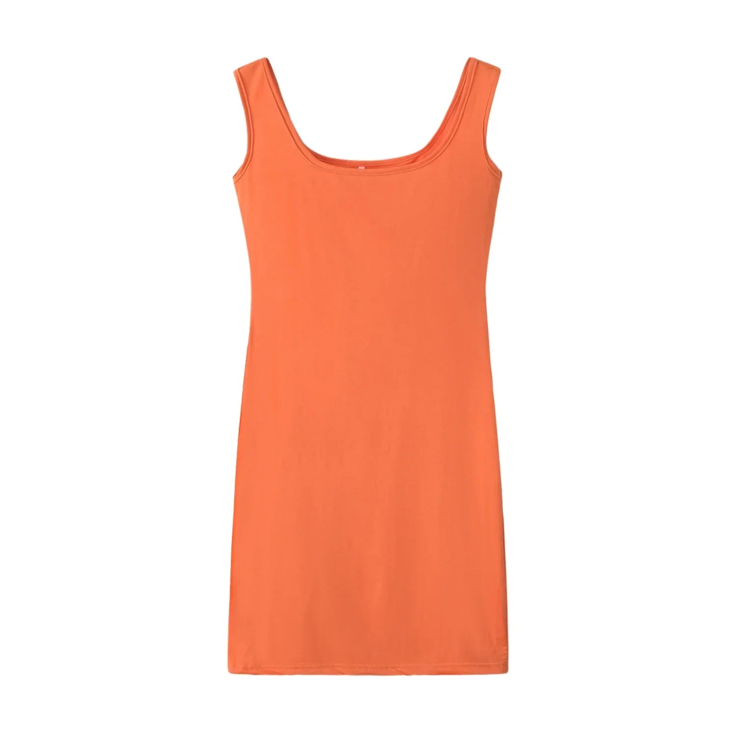 Women Solid Color Strap Casual Summer Sleeveless Dress