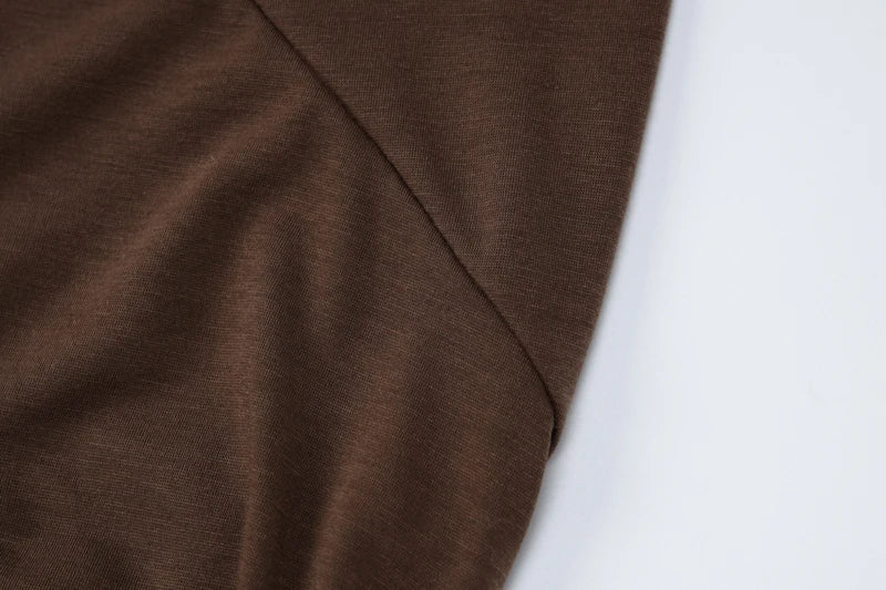 Hugcitar Slash Neck Long Sleeve Ruffles Irregular Elegant Sexy Bodycon Maxi Dress 2023 Summer Women Outfit Wedding Birhday Party