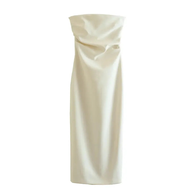Women Off Shoulder Long Dress Ruched Bodycon Party Chic