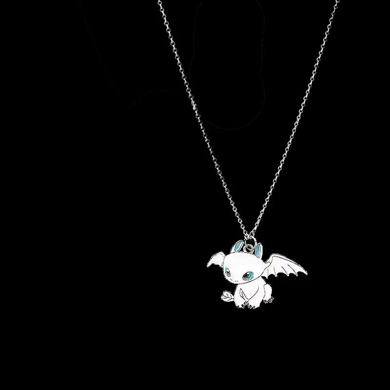 Mini Dragon Taming Toothless Keychain Pendant for Couples Cute Cartoon Backpack Accessory