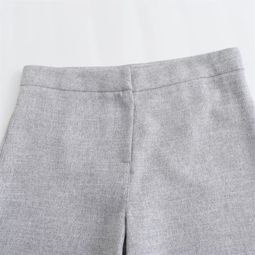 Womens Double Breasted Blazer And Trousers Two Piece Set