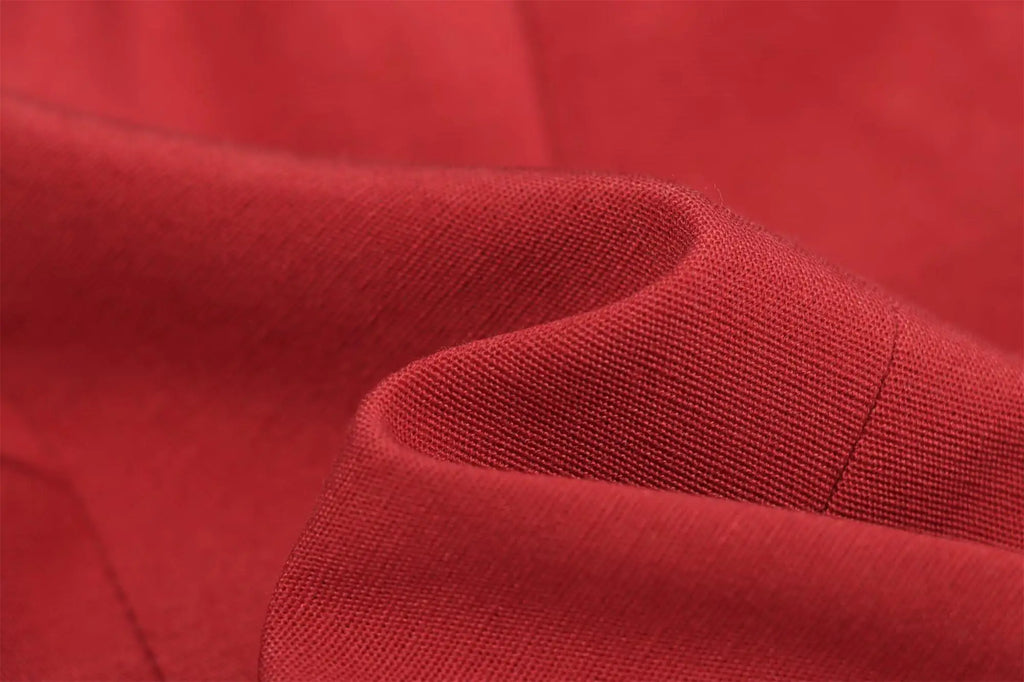 Elegant Red Pant Suit for Women with Front Button Decoration and Strapless Sexy Tank Tops, Wide Leg Trouser Fashion Streetwear