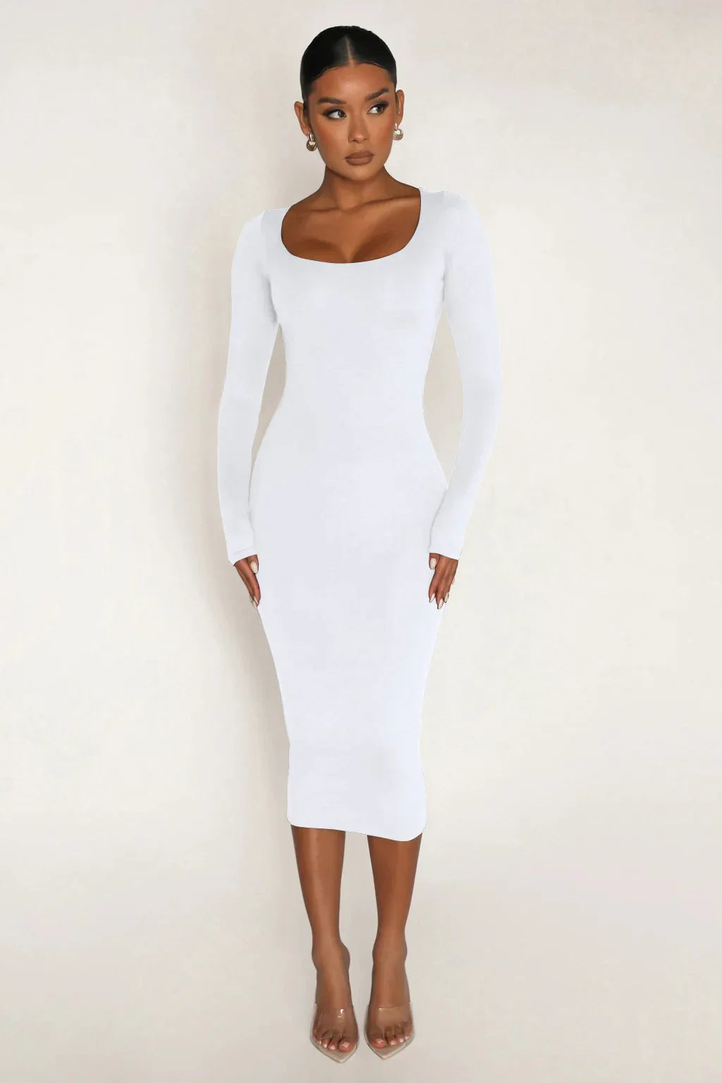 Velvet Bodycon Dress For Women Long Sleeve Party Clubwear