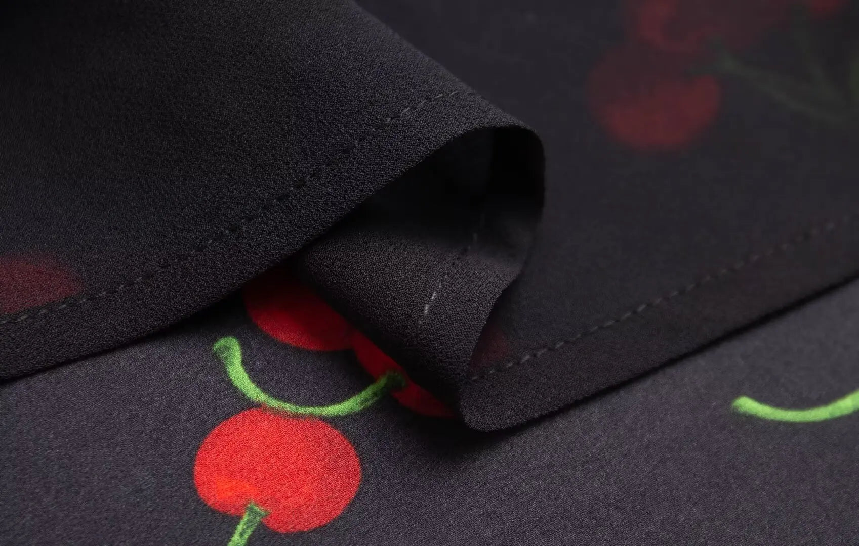 Cherry Print Backless Summer Floral Dress For Women