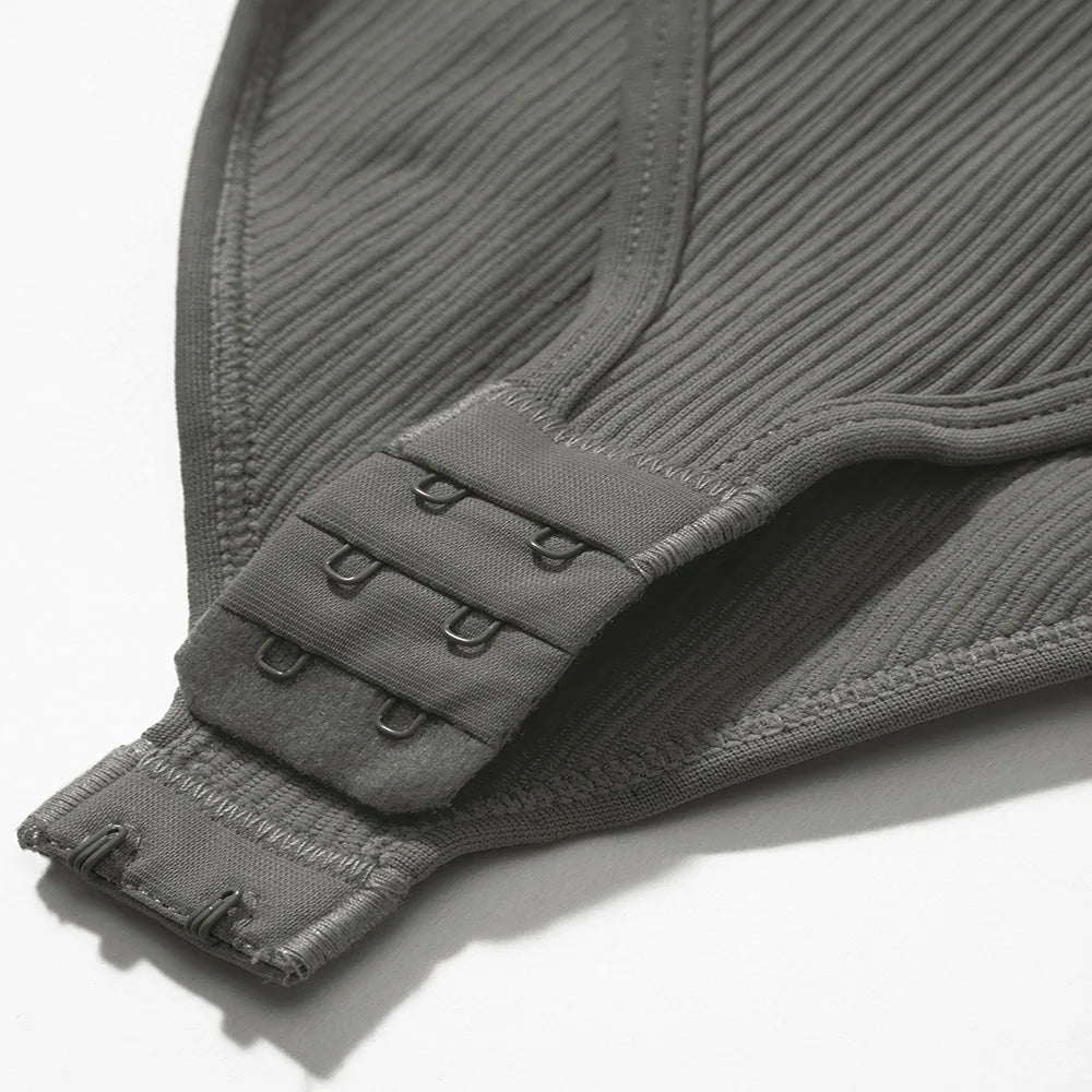 Bodycon Long Sleeve Jumpsuit for Women Zipper Romper Playsuit Fashion Streetwear Autumn Winter Slim Fit Bodysuit