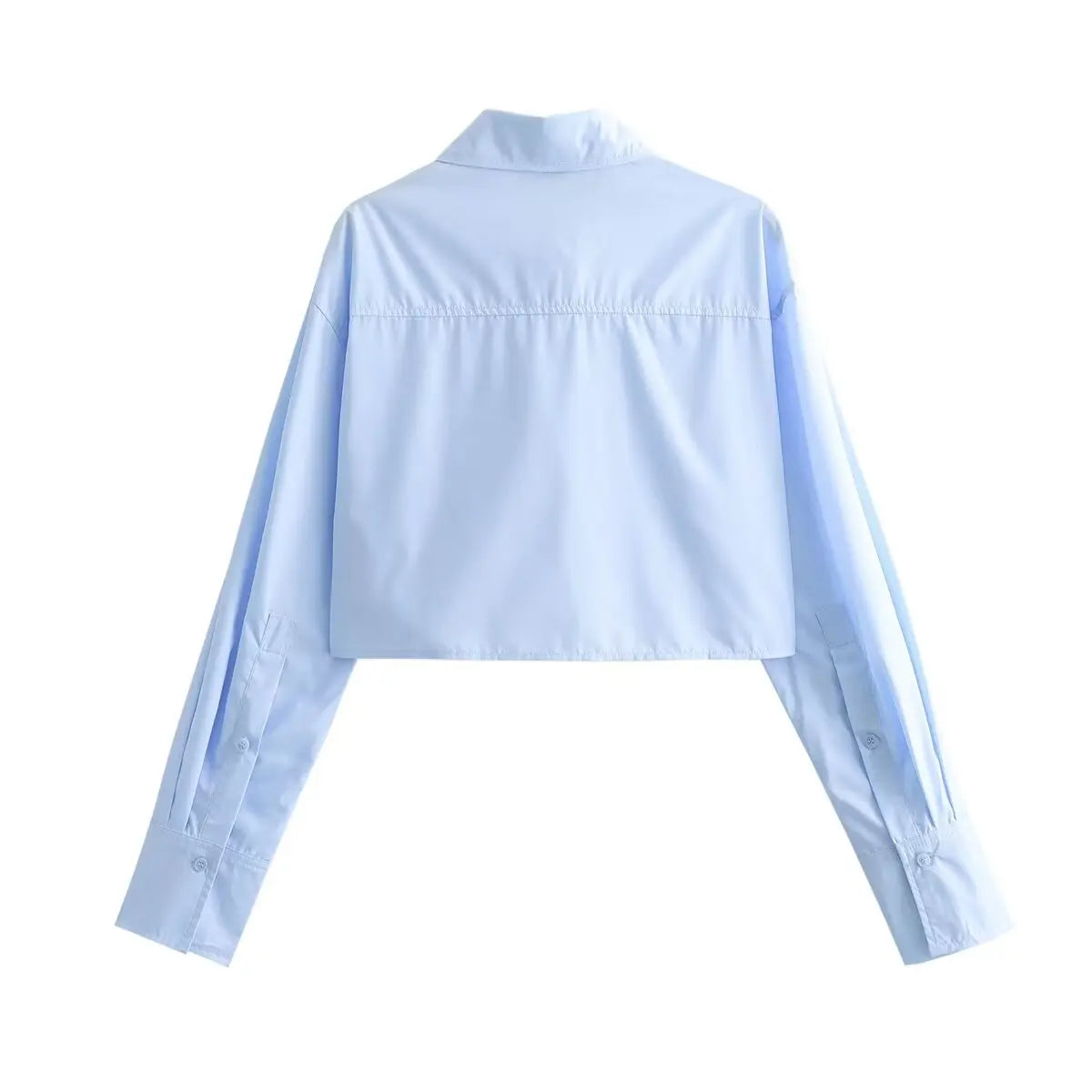 Women's Casual Long Sleeve Solid Blouse with Pockets Loose Fit Versatile Office Shirt Top