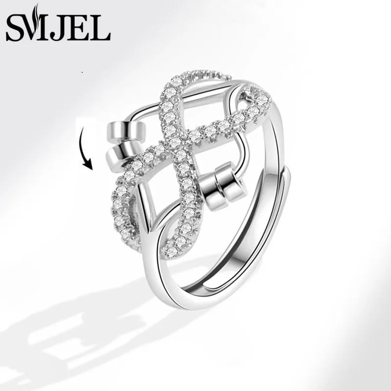 Sunflower Anxiety Ring Fidget Spinner with Butterfly and Hummingbird Charms for Stress Relief Gifts for Women