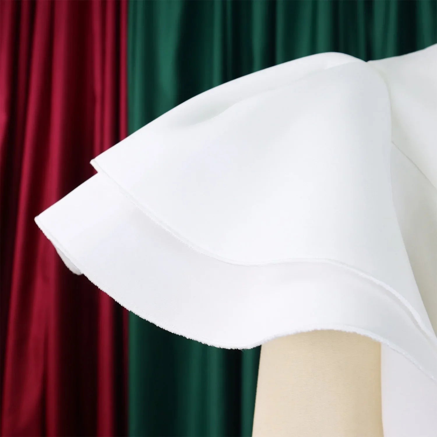 V Neck Bodycon Midi Dress With Ruffle Sleeves For Women