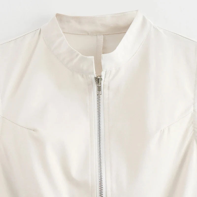 Elegant Sleeveless Pleated Long Dress For Women Office