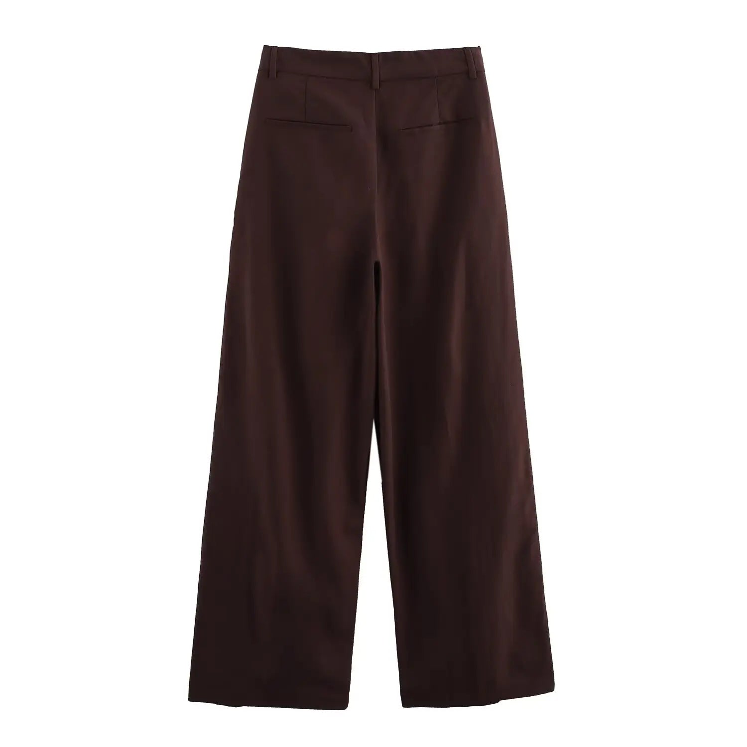 Women's Spring Pants Set with Back Opening Design Tank Top and Loose Fold Pants