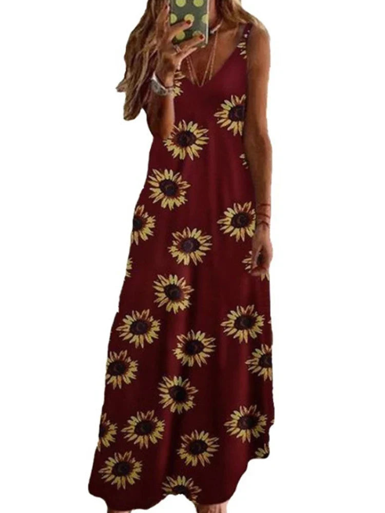 Slim Fit Sleeveless V Neck Green Slip Dress for Women