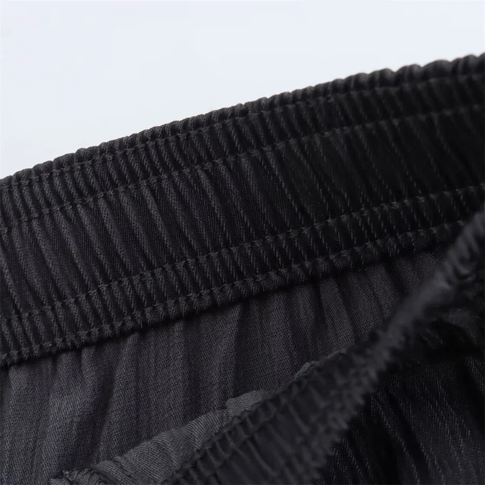 Women's Fashion Casual V-neck Long Sleeve Lace Coat and Wide Leg Pants Set