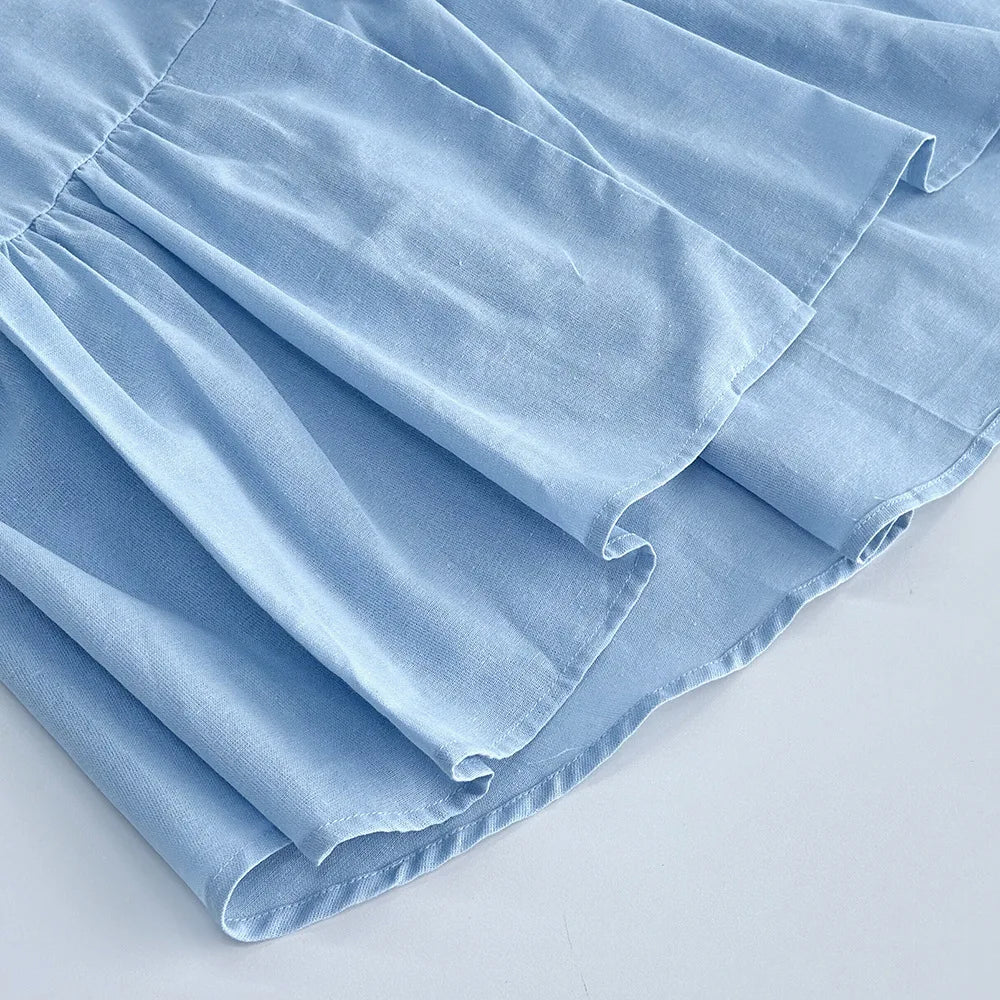 Elegant 2 Piece Set Women Casual V Neck Short Sleeve Button Vest Top and Wide Leg Pants Suit