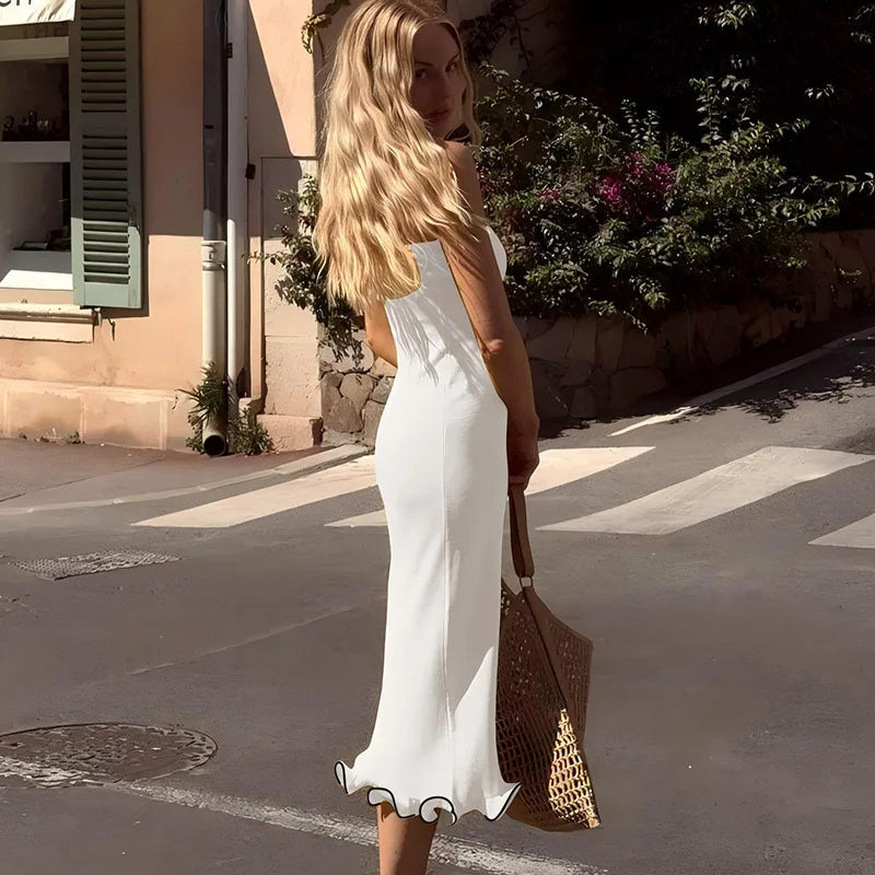 Sexy Tube Top Sleeveless Long Dress For Women Eveningwear
