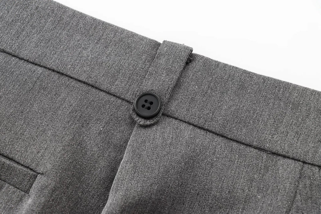 Women Slim-Fit Suit Vest and Trousers Set Vintage V-Neck Sleeveless Chic Summer Outfit