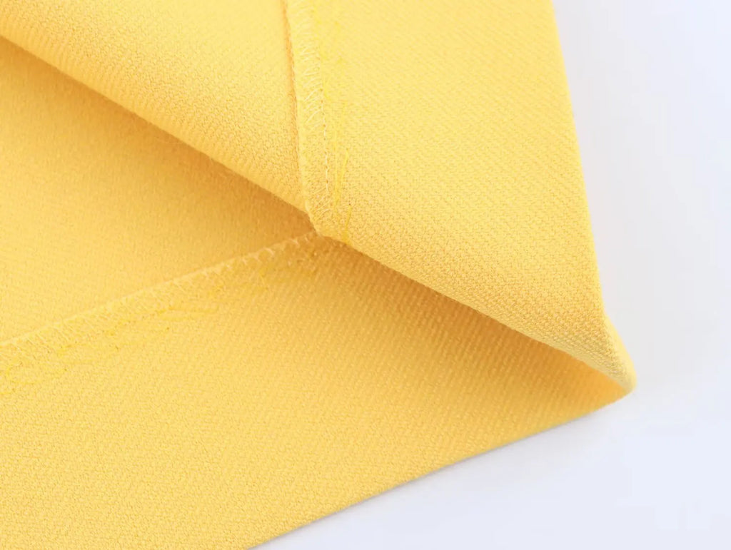 Women's Casual Chic Suit with Lapel Jacket and High Waist Flared Pants for Spring and Summer