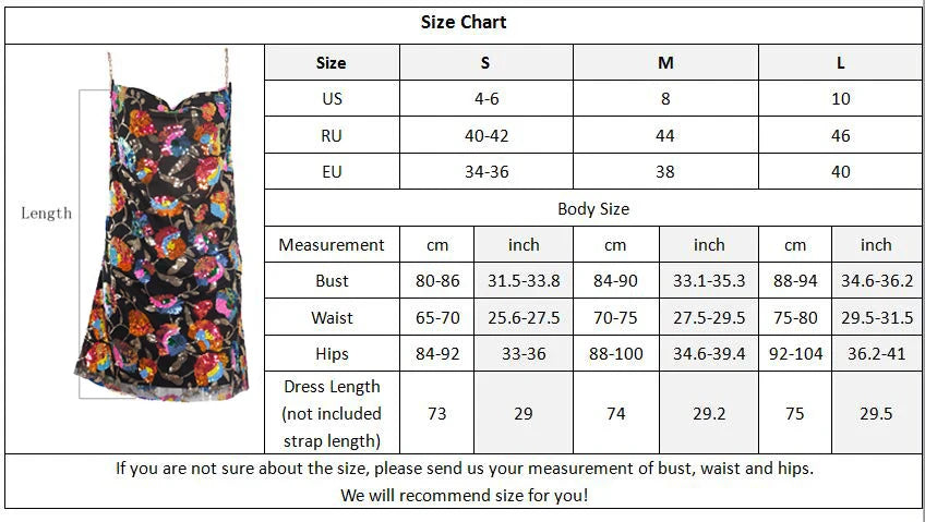 Floral Sequined Backless Mini Dress For Night Out Clubbing